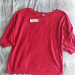 Soho Vibrant Red Knit Sweater Size Small NWT